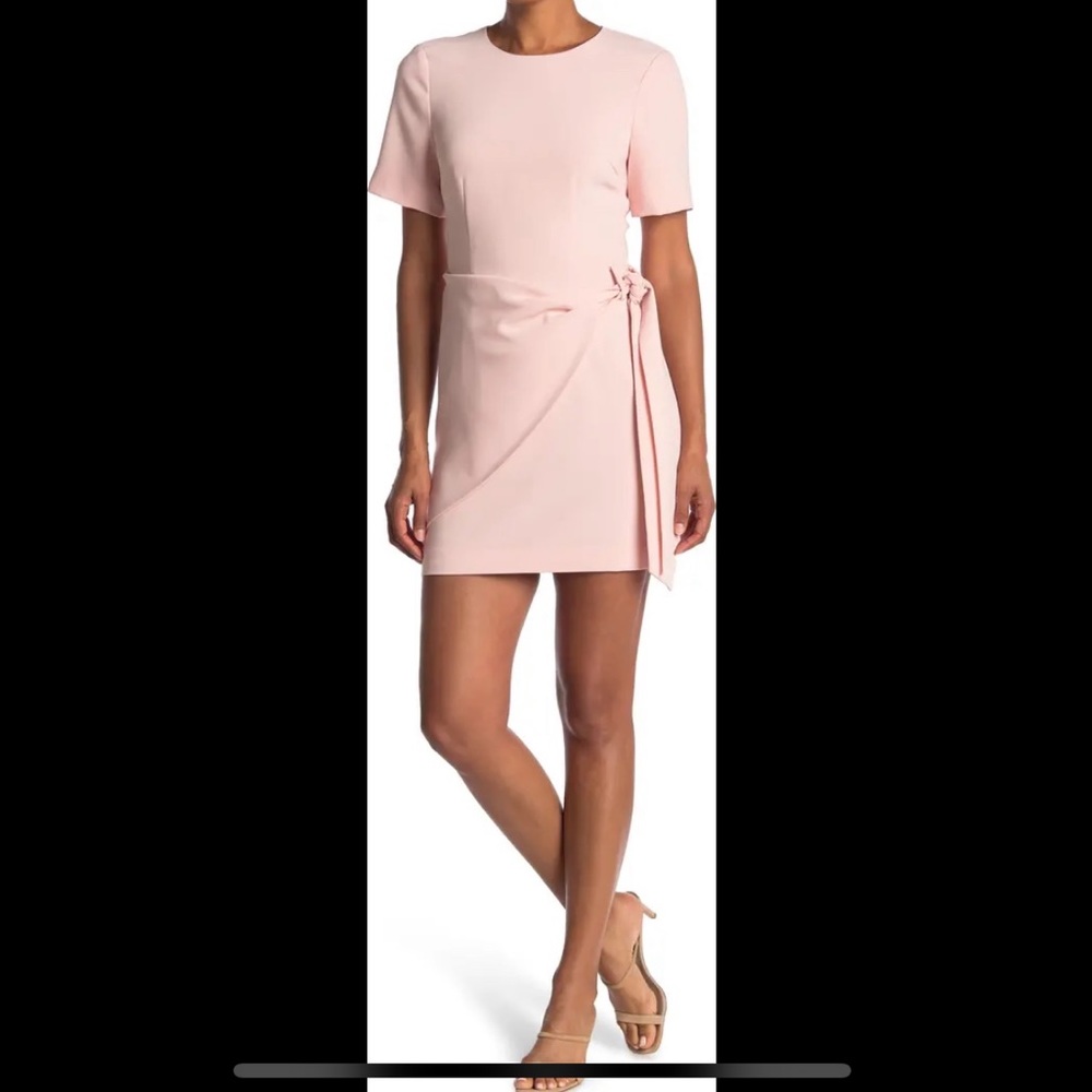 Bia Wrap Skirt Mini Dress (melon/pink, sz 4)